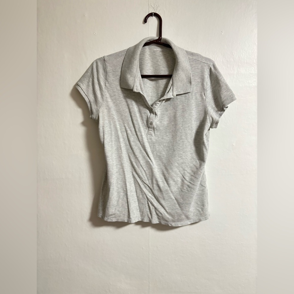 Old Navy Gray Button Down Shirt